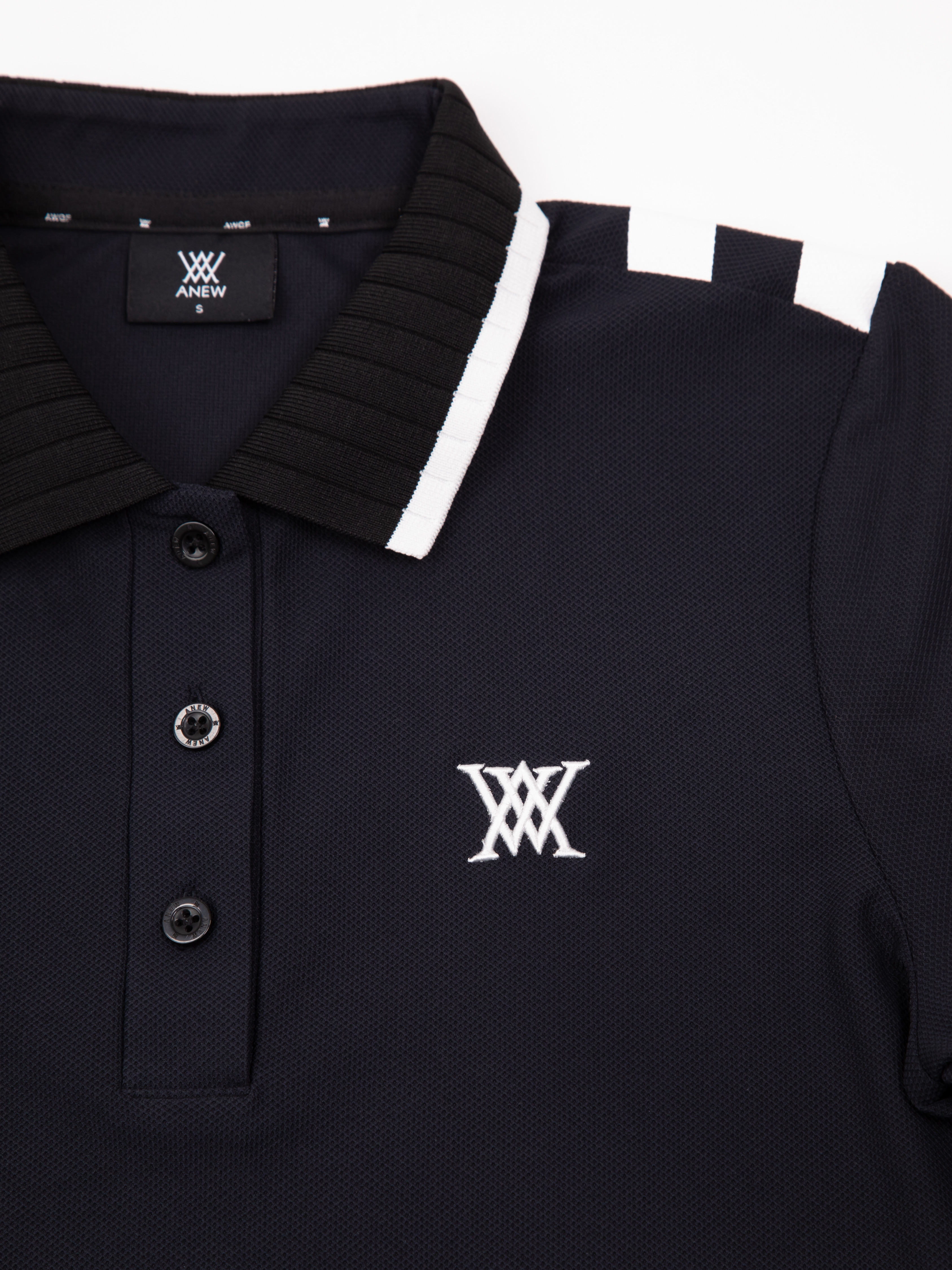 ANEW GOLF（アニューゴルフ）バックロゴサイン ピケTシャツ／AN